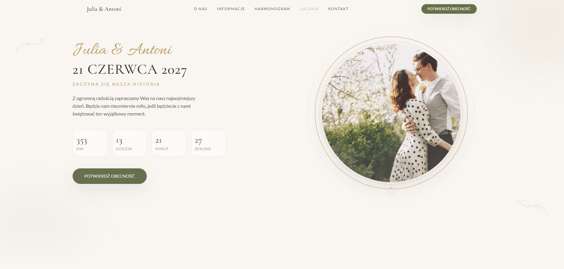 Przykład projektu — Julia & Antoni